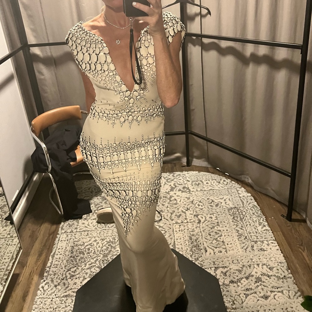 Kaufman Franco Embellished Maxi Dress. Size 4. Never worn.